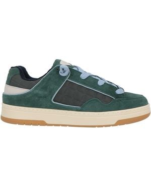Date Sneakers Leather, Textile Fibers - Green