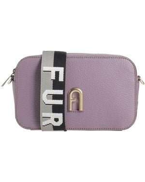 Furla Primula Mini C.Body Webb -- Cross-Body Bag Calfskin, Polyester - Purple