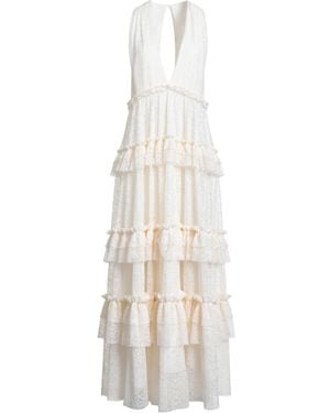 Philosophy Di Lorenzo Serafini Ivory Maxi Dress Polyester - White