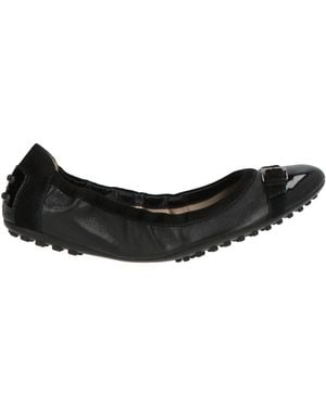 Tod's Ballet Flats Leather - Black