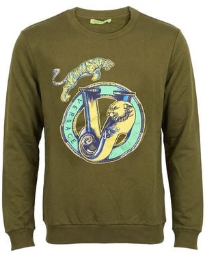 Versace Jeans Couture Military Sweatshirt Cotton - Green