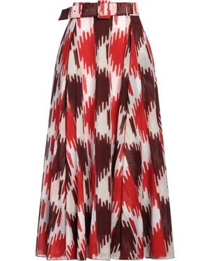 Samantha Sung Maxi Skirt Cotton - Red