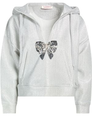 Valentino Garavani Sweatshirt Cotton, Polyamide, Metallic Fibre - Grey