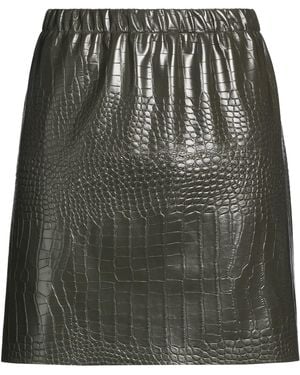 THE M.. Military Mini Skirt Polyurethane, Polyester - Green