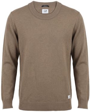 C.P. Company Khaki Jumper Wool, Silk - Brown