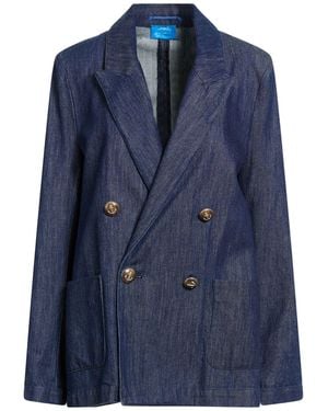 .., merci italia Rose Blazer Cotton, Lyocell - Blue