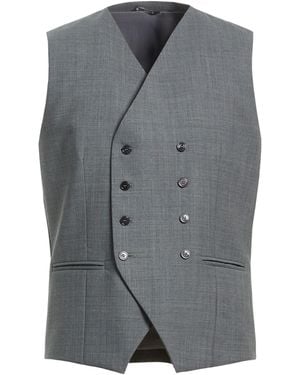Daniele Alessandrini Tailored Vest Wool, Polyester, Elastane - Grey