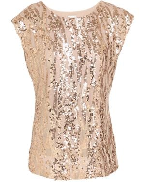 Zoe Sand Top Polyester, Elastane - Natural