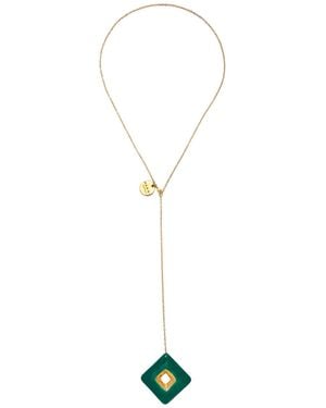 Marni Dark Necklace Metal - Green