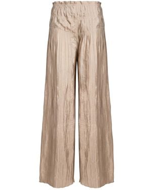 Alberta Ferretti Pants Silk - Natural