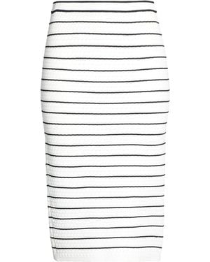 Kaos Midi Skirt - White