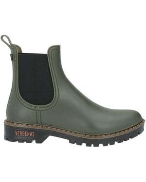 Verbenas Military Ankle Boots Synthetic Material, Elastic Fibers - Green