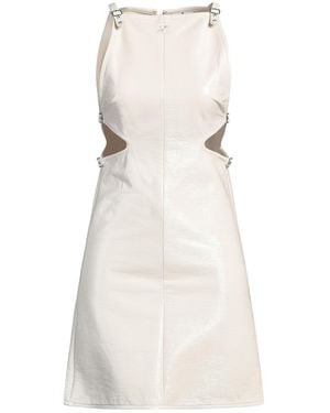 Courreges Mini Dress Cotton, Polyurethane, Elastane - Natural