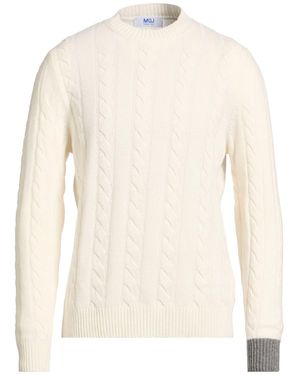 M.Q.J. Sweater Polyamide, Wool, Viscose, Cashmere - White