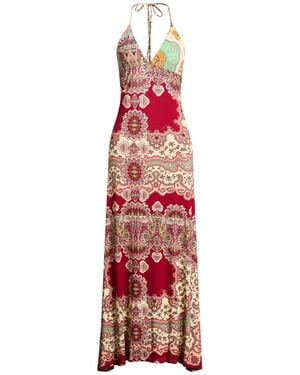 Miss Bikini Maxi Dress Viscose, Elastane - Red