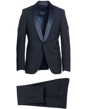 Tombolini Midnight Suit Virgin Wool, Mohair Wool - Blue