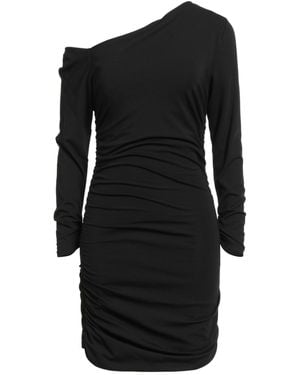 SOLOTRE Mini Dress Rayon, Polyamide, Elastane - Black