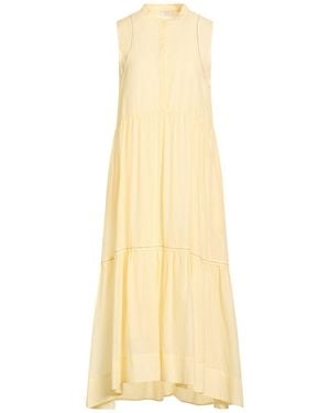 Peserico Maxi Dress Cotton - Yellow