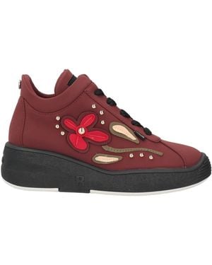 Rucoline Burgundy Sneakers Textile Fibers - Red