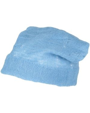 Kangra Azure Hat Alpaca Wool, Polyamide, Wool - Blue