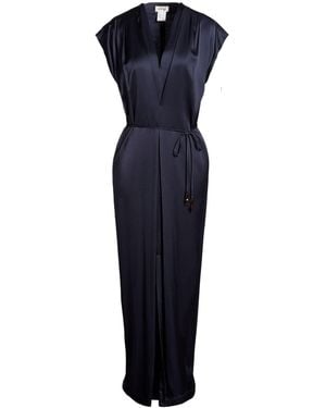 Ottod'Ame Maxi Dress Viscose - Blue