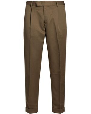 PT Torino Khaki Pants Virgin Wool - Natural