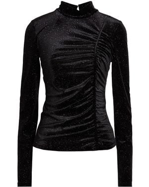 Patrizia Pepe Top Polyester, Elastane - Black