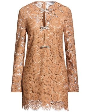 Self-Portrait Robe Courte - Marron
