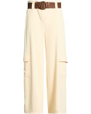 Haveone Pants Polyester, Elastane - Natural