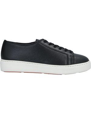 Santoni Trainers Soft Leather - Blue