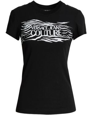 Versace Jeans Couture T-Shirt Cotton, Elastane - Black