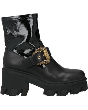 Versace Jeans Couture Botines De Caña Alta - Negro
