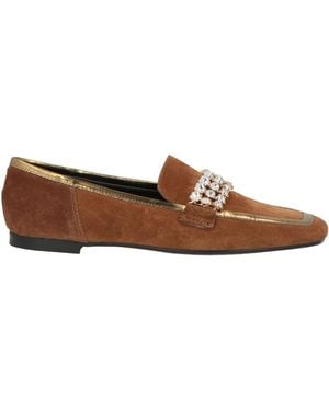 Hego's Camel Loafers Leather - Brown