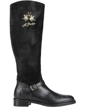 La Martina Boot Leather - Black