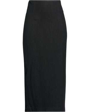 Gentry Portofino Maxi Skirt Viscose, Wool - Black