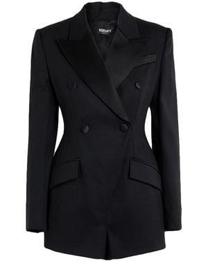 Versace Playsuit Virgin Wool, Elastane - Black