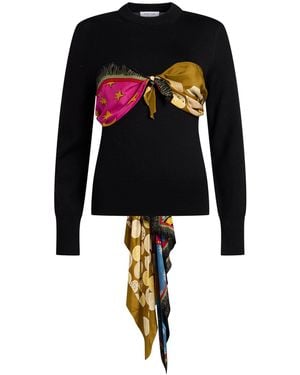 Marine Serre Sweater Wool - Black