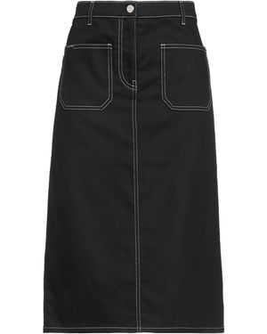 Courreges Denim Skirt Cotton, Elastane - Black