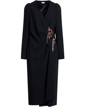 Dries Van Noten Midi Dress Polyester - Black