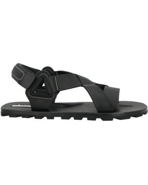 Jil Sander Sandals Leather - Black