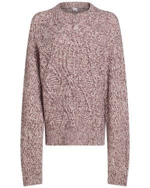 Eleventy Plum Turtleneck Wool, Cashmere, Mohair Wool, Polyamide, Metallic Fiber - Purple