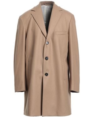 Liu Jo Camel Coat Virgin Wool, Polyamide, Cashmere - Natural