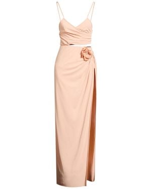 Amen Blush Maxi Dress Acetate, Polyamide, Elastane - White