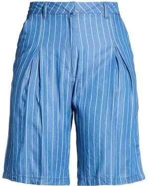 Ichi Shorts & Bermuda Shorts Lyocell - Blue