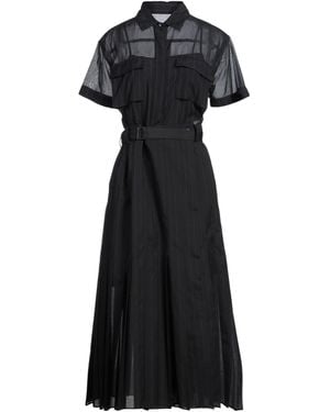 Sacai Midi Dress Cotton, Polyester - Black