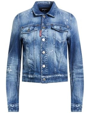 DSquared² Denim Outerwear Cotton, Elastane - Blue