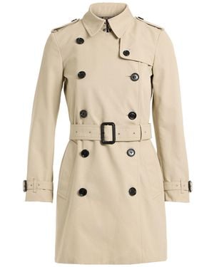 Burberry Overcoat & Trench Coat Polyester, Cotton - Natural