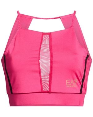 EA7 Fuchsia Top Polyester, Elastane, Polyamide - Pink