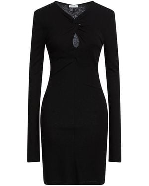 Patrizia Pepe Mini Dress Viscose, Wool - Black