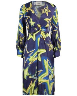 Dixie Midi Dress Viscose - Blue